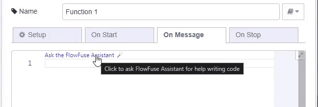 FlowFuse Expert Code Lens